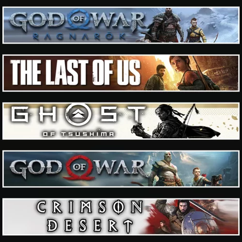 Ragnarök +TLOU1 +Tsushima +GOW +Crimson